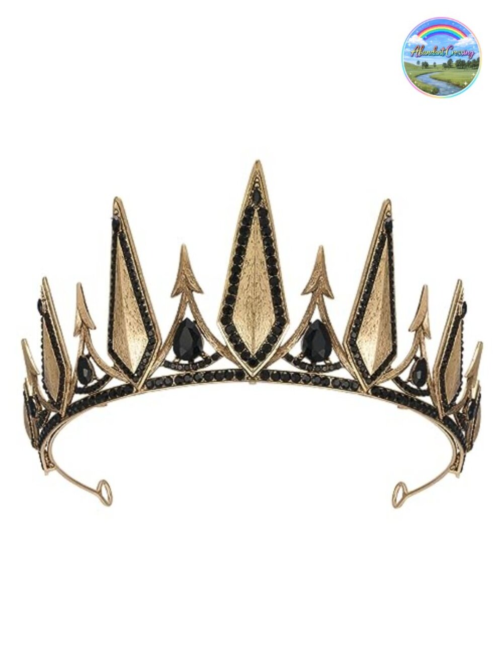 Gothic Witch Evil Queen Crown Cosplay Halloween Metal Alloy Tiara